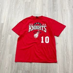 VINTAGE 90s Lady Knights Basketball Single Stitch Shirt Size Large L 1990s Red
